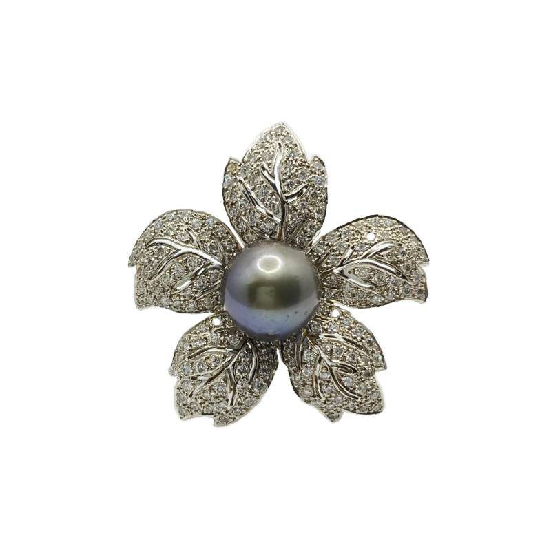 White Gold Flower Ring